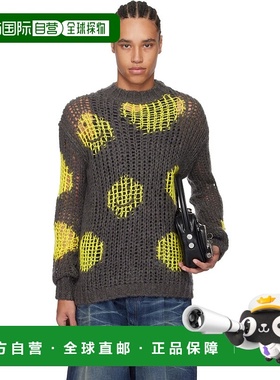 1h可退 香港直邮潮奢 Acne Studios 艾克妮 男士 灰色 & 黄色 Emb