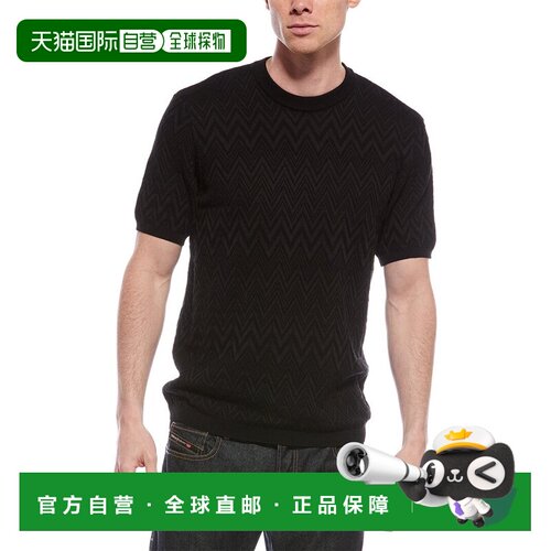 自营M Missoni Corte Regular T-Shirt - black 美国奥莱直发