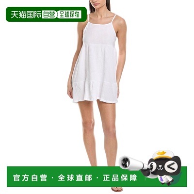自营Nicole Miller Gauze Mini Dress - white 美国奥莱直发
