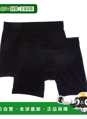 自营tommy john汤米 约翰2pk棉质基础内裤-黑色 美国奥莱直发