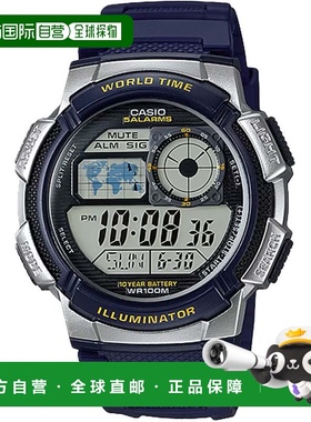 自营Casio Men’s Digital Watch with Blue Dial - AE-1000W-2AV