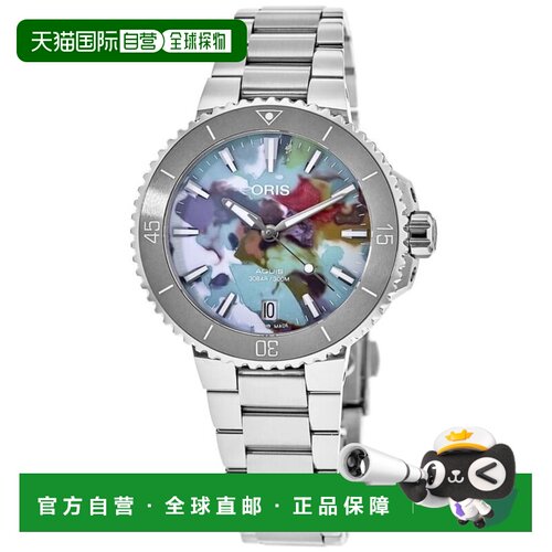 自营Oris Aquis Date Upcycle Edition 彩色表盘女士手表 01 733