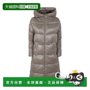 美国奥莱直发 棕色 自营herno简约设计 直筒灰色外套