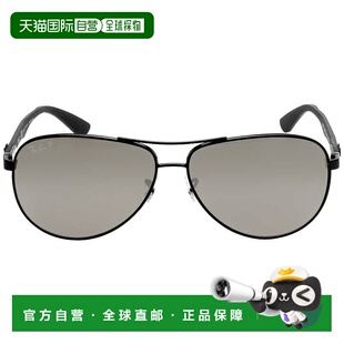 自营ray-banRay Ban Polarized Grey Mirror Aviator Men's Sungl