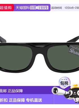 自营Persol Green Rectangular Men's Sunglasses PO3271S 95/31