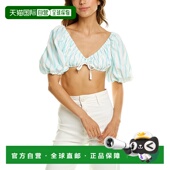 Love 绿色 and Myla 自营For 上衣 Lemons 亚麻混纺短款 美国奥