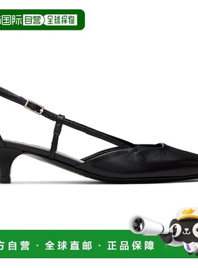 1h可退 香港直邮潮奢 BY FAR 女士 黑色 Francine 中跟鞋 MWFHC05