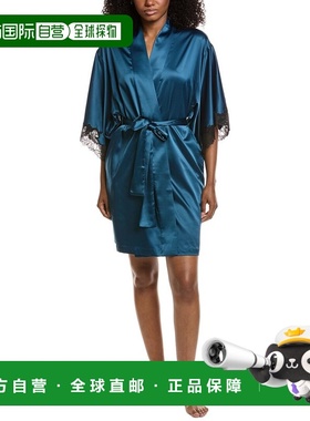 自营Natori Peony Glamour Robe - blue 美国奥莱直发