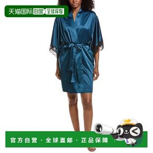 自营Natori Peony Glamour Robe - Blue 美国奥莱直发性感睡袍
