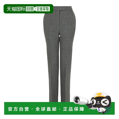 自营salvatore ferragamo羊毛Houndstooth长裤-多色 美国奥莱直发