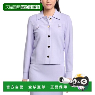 Boxy Collared John 美国奥莱直发 Jacket purple Knit 自营St.