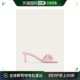 E562 7635 香港直邮SALVATORE FERRAGAMO 粉色女士露趾高跟拖鞋