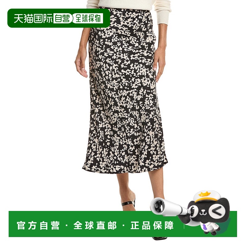 自营Bella Dahl斜长裙-黑色 美国奥莱直发