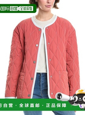 自营Jane Post钻石绗缝双面夹克-红色 美国奥莱直发