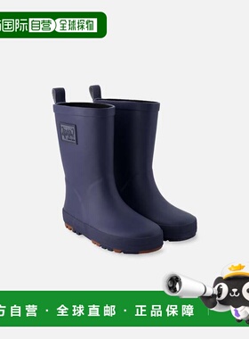 自营deux par deuxRain Boots in Natural Rubber Navy Blue - na