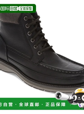 自营 Dockers男式Thames休闲系带Moc鞋头靴-黑色 美国奥莱直发