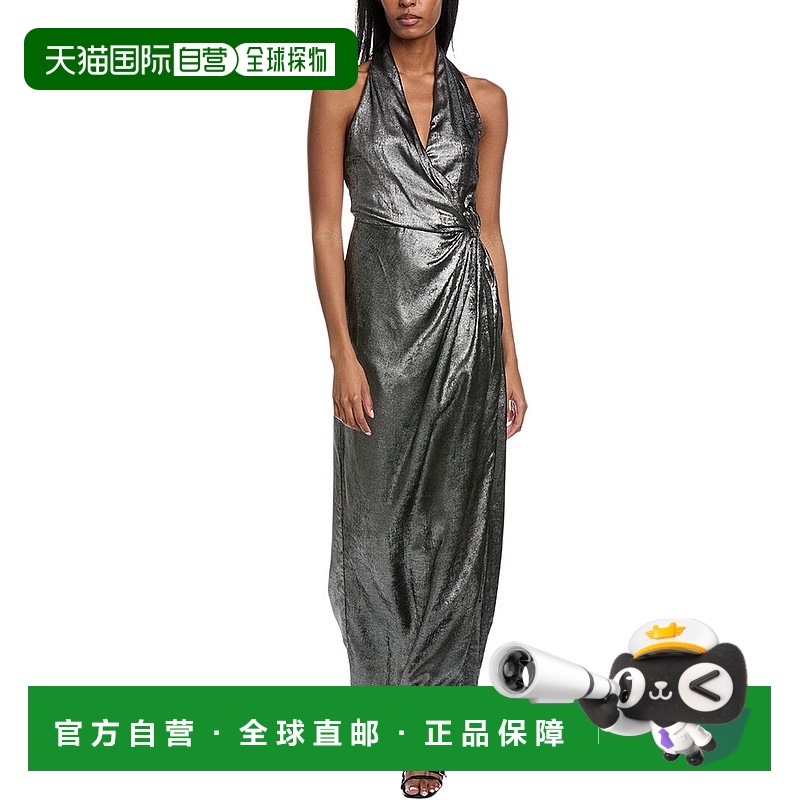 自营Halston Gweneth 礼服 - 黑色 美国奥莱直发
