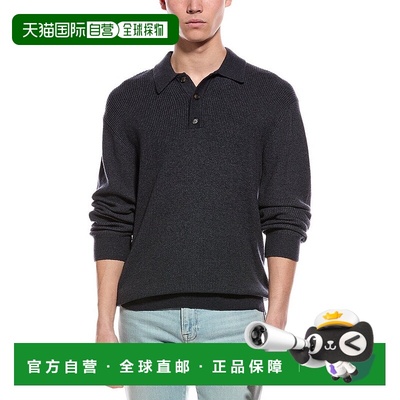 自营Slate & Stone Ribbed Polo Sweater - blue 美国奥莱直发