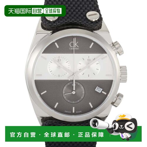 美国直邮自营Calvin Klein Eager 计时码表不锈钢手表 K4B381B3