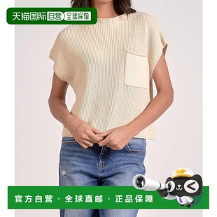 Sweater Crewneck Beige 美国奥 自营elanCap beige Sleeve