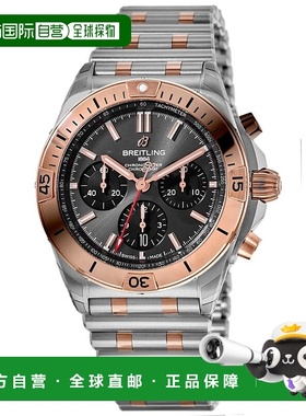 自营 Breitling Chronomat B01 42 Grey Chronograph Dial Rose G