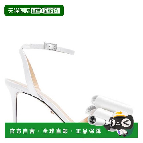 自营Mach & Mach Le Cadeau Satin Sandals - white 美国奥莱直发