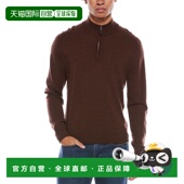 自营Mette 高领美国直发奥莱 棕色 Merino羊毛1 4拉链立领毛衣