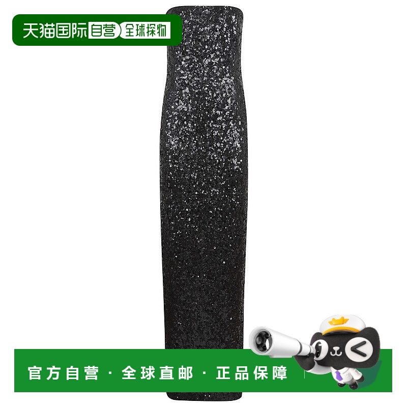 自营pinkoStrapless Floor-Length Sequined Dress - black 美国