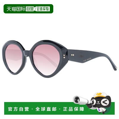 自营Ted Baker Acetate Women's Sunglasses - black 美国奥莱直