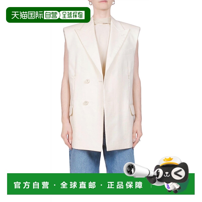 自营 helmut langSleeveless Car Blazer In Summer Sand - summe
