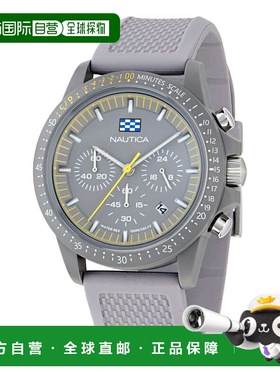 自营Nautica Mens Nautica One Wheat Fiber Strap 3-Hand Watch