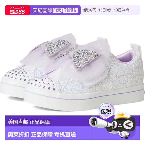 自营Youth Skechers Twi-Lites - Sweetie Bow 314382L-WHT White