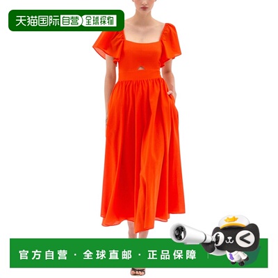 自营BGL Midi连衣裙-橙色 美国奥莱直发长裙