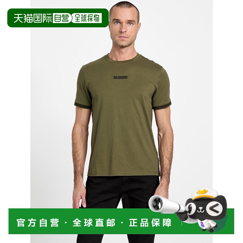 自营guessDaishell Crewneck Tee - dusty sage 美国奥莱直发男装