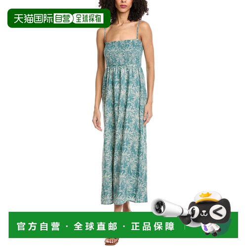 自营Faherty Sunrise Smocked Dress - Blue 连衣裙美国直发奥莱