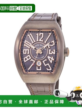 自营 Franck Muller Vanguard钛金与玫瑰金灰色表盘男士手表V 45