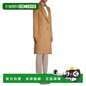 美国直邮 女装 Sofia Cashmere 羊毛混纺外套 毛呢外套 中长款