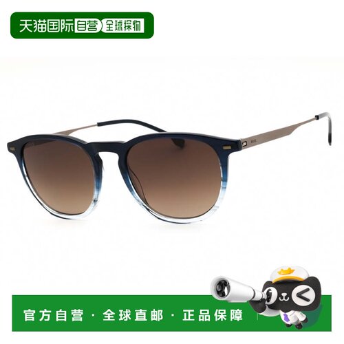 自营hugo bossBOSS 1639/S 0QEU HA蓝色喇叭钌/棕色渐变-蓝色喇叭