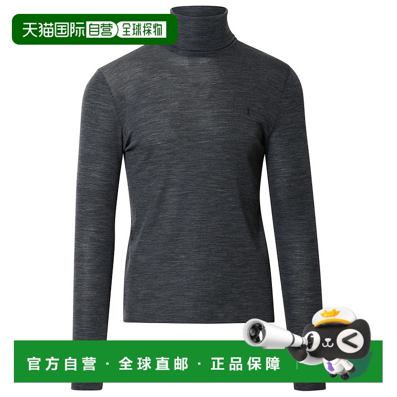 1h可退 香港直邮潮奢 Saint Laurent 圣罗兰 男士 高领长袖T恤 75
