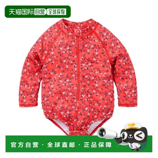 红色 Jack再生碎花护乳泳衣 美国奥莱直发 and 自营Janie