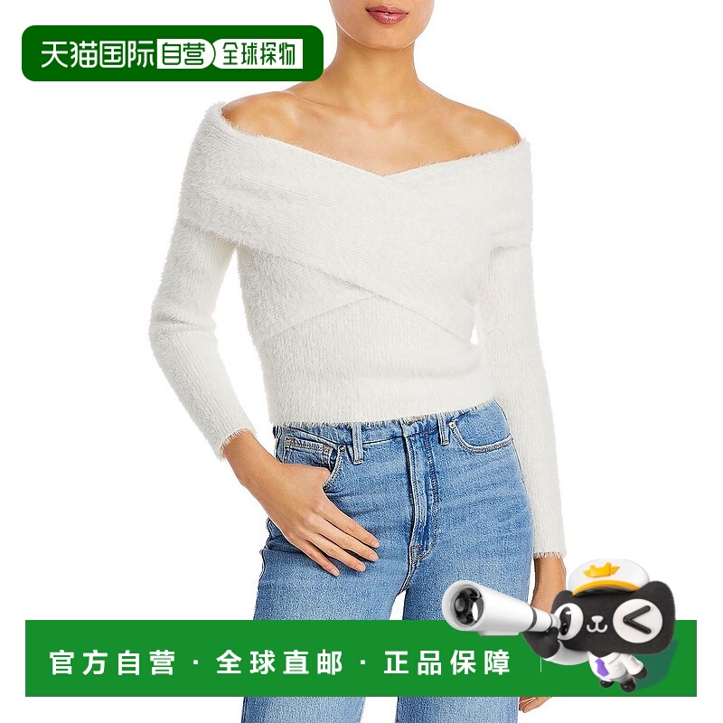 自营jonathan simkhaiAiden女式Surplice露肩套头衫-象牙色 美国