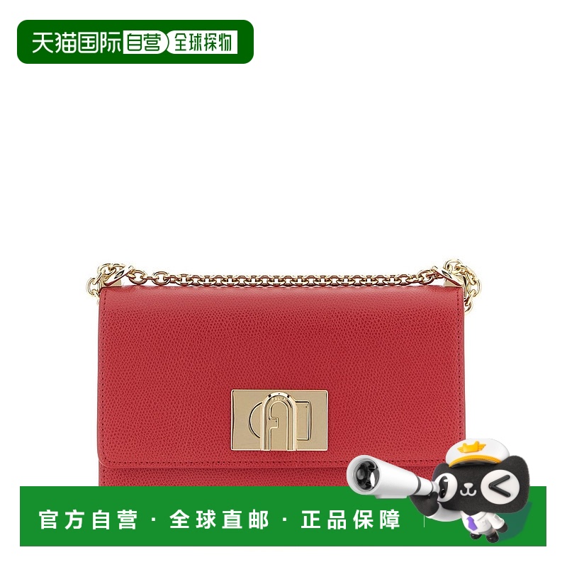 自营 furla“1927”迷你斜挎包-红色 美国奥莱直发芙拉
