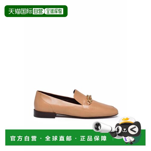 自营tory burch/汤丽柏琦Leather Loafers - Beige - neutrals 美