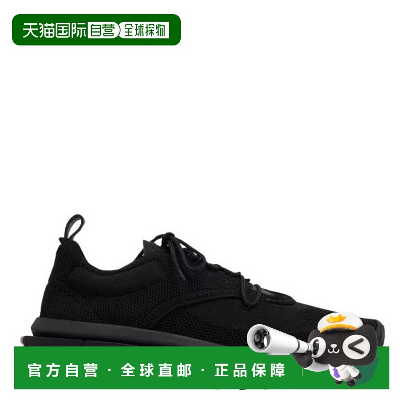 自营salvatore ferragamo菲拉格慕黑色Nima技术针织跑步运动鞋-黑