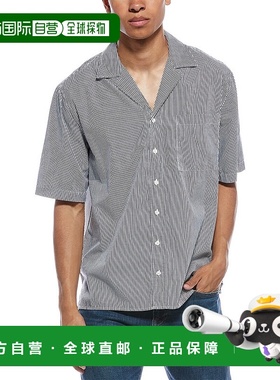 自营 ATM Anthony Thomas Melillo混合条纹衬衫-白色 美国奥莱直