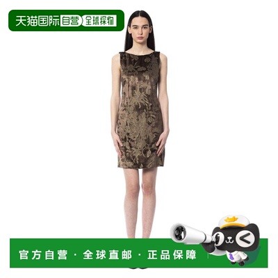 自营BYBLOS Viscose Casual Women's Dress - brown 美国奥莱直发