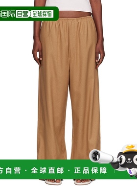 1h可退 香港直邮潮奢 Baserange 女士 黄褐色 Stoa 长裤 PASTWSEX