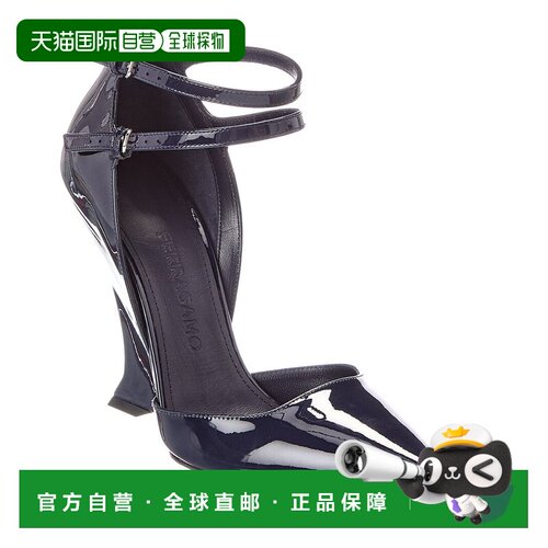 自营salvatore ferragamoFerragamo Vidya Patent Pump - blue 美