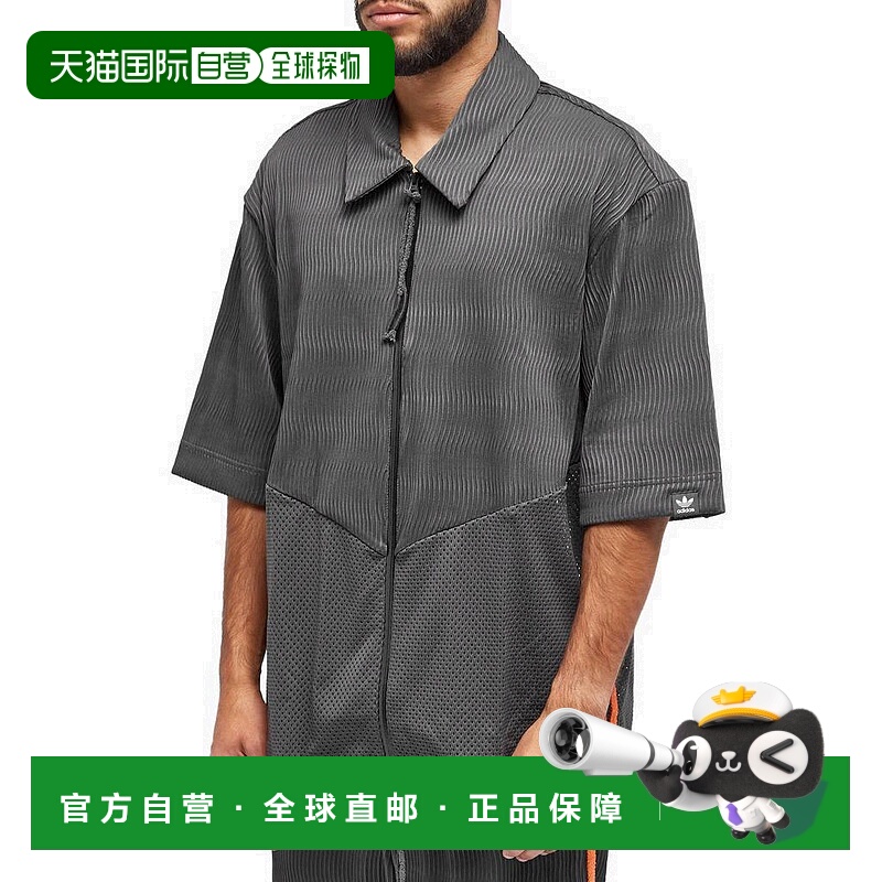 1h可退 【美国直邮】阿迪达斯|阿迪达斯 x SFTM 短袖拉链衬衫