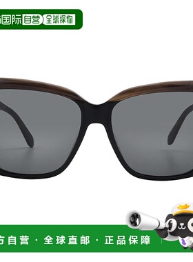自营Salvatore Ferragamo Blue Butterfly Ladies Sunglasses SF1